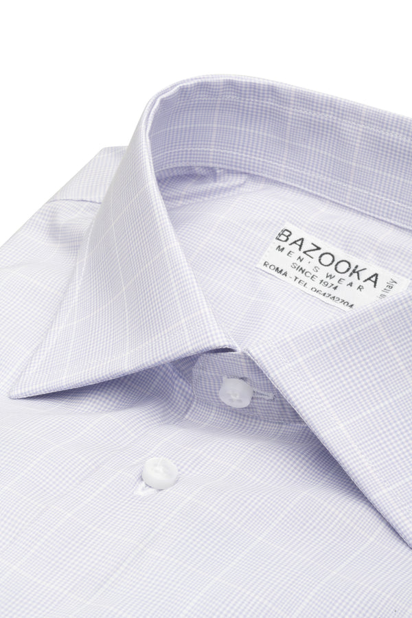 Glicine Prince of Wales Shirt by Bazooka - BAZOOKA 