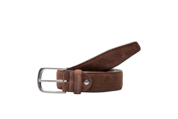 Brown Suede Belt 3.5 - BAZOOKA 